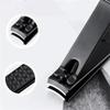 7/10/16/18/Stainless Steel Nail Clipper Cutter Trimmer Earpick Grooming Kit Manicure Pedicure Scissor Tweezer Nail Tools Set,All Black 7Pcs view 3