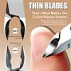 4Pcs/Set Nail Nippers Scissors Cuticle Trimmer Extremely Cuticle Pusher Stainless Steel Pedicure Manicure Fingernail Tools,Dark Khaki view 4