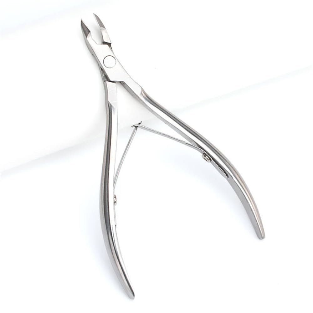 1Pcs Nail Art Cuticle Scissor Nippers Clipper Remover Cut Plier Manicure Stainless Steel Trimming Pedicure Care Tools,Cuticle Scissors