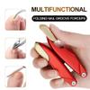 Folded Cuticle Nippers Nail Manicure Pedicure Stainless Steel Cutters Tool Cuticle Scissors Clippers Trimmer Remover,GJ,YZQ,Red view 2