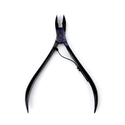 1Pc Stainless Steel Nail Cuticle Scissors Nipper Clipper Manicure Pedicure Tools Golden Handle Scissor Art Too,Black