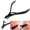 1Pc Stainless Steel Nail Cuticle Scissors Nipper Clipper Manicure Pedicure Tools Golden Handle Scissor Art Too,Black view 2