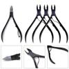 1Pc Stainless Steel Nail Cuticle Scissors Nipper Clipper Manicure Pedicure Tools Golden Handle Scissor Art Too,Black view 4