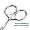 1pcs Professional Stainless Steel Eyebrow and Cuticle Scissors for Manicure, Hair Removal, and Facial Hair Trimming,Eyebrow Scissors view 4