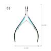 3Pcs/Set Professional Stainless Steel Nail Cutter Scissor Nippers Muti Function Cuticle Pusher Remover Nail Care Manicure Kits,A06 view 2