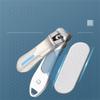 1pcs Professional Stainless Steel Nail Clipper Cutter Toenail Cutting Machine Trimmer Pedicure Scissors Manicure Files,Black view 2