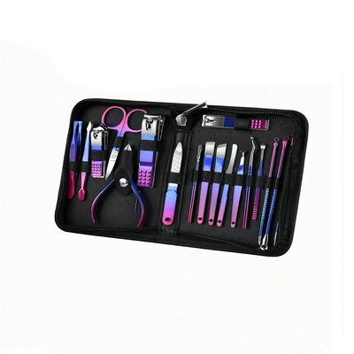 9/18 /30pcs Gradient Color Nail Clippers Manicure and Pedicure Tool Set - Includes Cuticle Nippers and Cutter Kit - Portable GRO,18,Piece Set