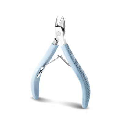 Cuticle Nippers Nail Manicure Cuticle Scissors Clippers Trimmer Remover Pedicure Tools Stainless Steel Cutters,Light Blue