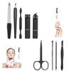 9Pcs Nail Clippers Set with Bag Professional Trimmer Pedicure Care Tools Manicure Set Nail Art Grooming Tools,9Pcs,Blue view 2