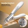 1pcs Nail Clippers Toenail Cutter Pedicure Manicure Tools Anti-Splash Ingrown Nail Tools Set Thick,Pure White view 2
