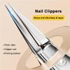 1pcs Nail Clippers Toenail Cutter Pedicure Manicure Tools Anti-Splash Ingrown Nail Tools Set Thick,Pure White view 3