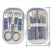 14 Piece Manicure & Pedicure Set Pink and Blue Stainless Steel Nail Scissors, Clippers, Ear Digging Spoon for Men & Women,SET110,Pink view 4