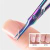 Nail Clippers Trimmer Manicure Tools Eyebrow Tools Remover Stainless Steel Curved Tip Thin Blade Cuticle Scissors,Shiny view 2