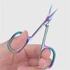 Nail Clippers Trimmer Manicure Tools Eyebrow Tools Remover Stainless Steel Curved Tip Thin Blade Cuticle Scissors,Shiny view 3
