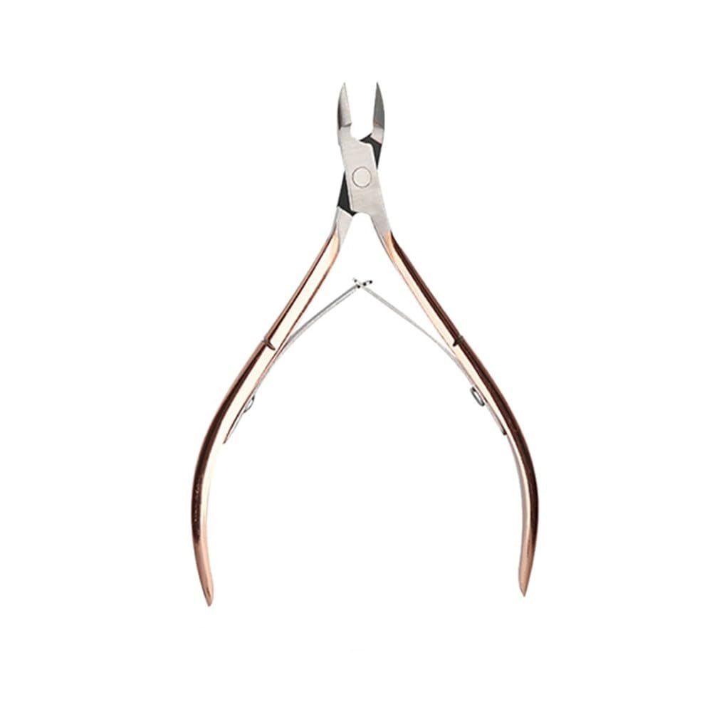 1Pc Stainless Steel Nail Cuticle Gradient Nipper Manicure Scissors Rainbow Metal Remover Care Pusher Pedicure Pliers,Nail Cuticle B03