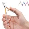 1Pc Stainless Steel Nail Cuticle Gradient Nipper Manicure Scissors Rainbow Metal Remover Care Pusher Pedicure Pliers,Nail Cuticle B03 view 2
