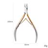 3Pcs/Set Professional Stainless Steel Nail Cutter Scissor Nippers Muti Function Cuticle Pusher Remover Nail Care Manicure Kits,A03 view 2