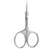 1Pcs Cuticle Scissors Manicure Nail Tools Stainless Curved Blade Eyebrow Eyelash Dry Skin Multi-Purpose Small Scissors,Silver view 1