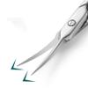 1Pcs Cuticle Scissors Manicure Nail Tools Stainless Curved Blade Eyebrow Eyelash Dry Skin Multi-Purpose Small Scissors,Silver view 3