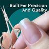 1Pcs Cuticle Scissors Manicure Nail Tools Stainless Curved Blade Eyebrow Eyelash Dry Skin Multi-Purpose Small Scissors,Silver view 4