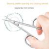 1-8pc Russian Manicure Scissors Cuticle Regrowth Cut Curved Tip Nail Cut Grooming Professional Stainless Steel Remover,Colorful 2pc view 3