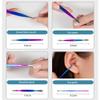 7-15pcs Colored Manicure Set Stainless Steel Eyebrow Repair and Beauty Nail Clippers Set Ear Spoon Pedicure Scissors Nail Tools,7PCS view 4