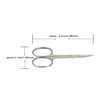 1pc Small Nail Tools Cuticle Eyebrow Nose Hair Scissors Straight Curved Tip Stainless Steel Manicure Scissors,Type 3 view 4