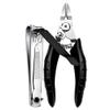 2Pcs/Set Toenail Nail Clippers Thinck Ingrown Nails Stainless Steel Straight Blade Ingrown Toenail Clipper Nail Cutter Set Tools,Black view 1