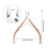3 Pieces of Professional Cuticle Scissors Cuticle Cutter tip Stainless Steel Nail Clipper Nail Care Tools,Silver view 2