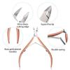 3 Pieces of Professional Cuticle Scissors Cuticle Cutter tip Stainless Steel Nail Clipper Nail Care Tools,Silver view 3
