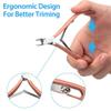 3 Pieces of Professional Cuticle Scissors Cuticle Cutter tip Stainless Steel Nail Clipper Nail Care Tools,Silver view 4