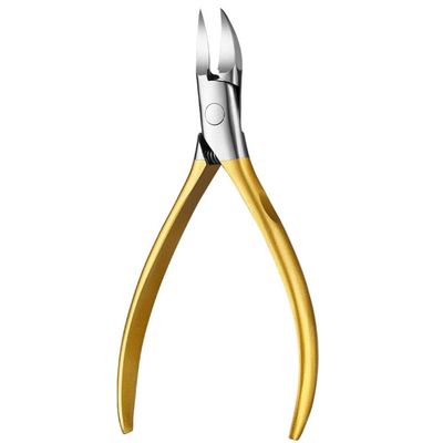 1pc Stainless Steel Eagle Beak Nail Clipper Trimming Nails Built in Spring Nail Cutter Fingernail Toenail Clipper Pedicure Tool,Gold