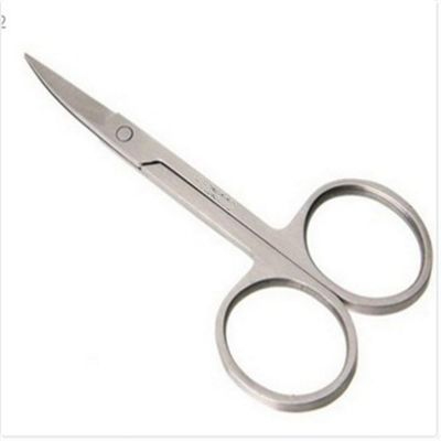 Stainless Steel Cuticle Precision Beauty Grooming for Nail Facial Hair Eyebrow Eyelash Nose Hair Professional Manicure Scissors,01,h