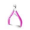 1pc Stainless Steel Cuticle Scissors Remover for Nails Art Clippers Nail Scissors Manicure Curved Tip Scissor,Rose Red view 1