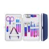 7/10/12/15Pcs Stainless Steel Manicure Kit Nail Clippers Set Manicure Professional Grooming Care Tool Leather Travel Case,15 pcs Set view 1