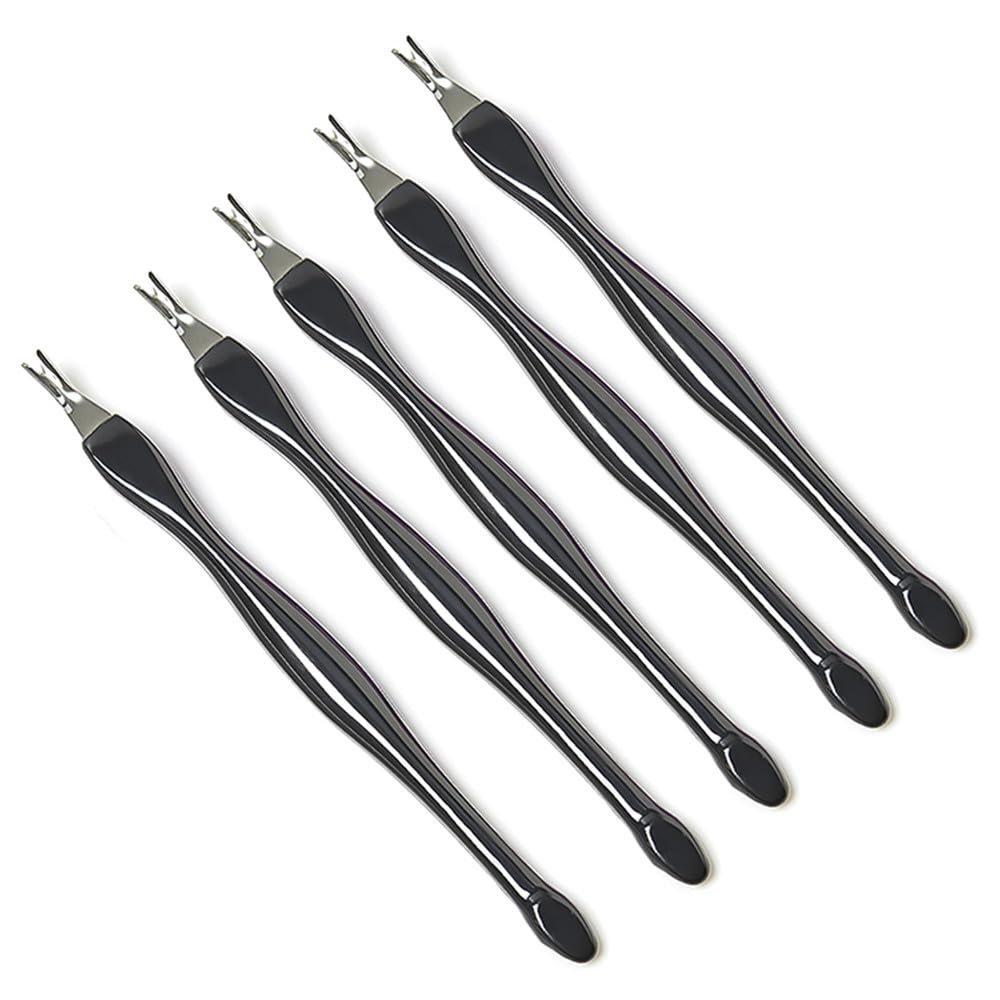 5PCS/Set Remover Nail Art Fork Cuticle Remover Nipper Pusher Trimmer Stainless Steel Pedicure Nails Care Nail Tools,AQ16692