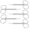 5 Piece, Stainless Steel Cuticle Scissors, Multi-Purpose Small Nail Clipper Blade Nail and Eyebrow, Eyelash, Nose Hair Trim,F33 5pcs view 1