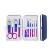 7/10/12/15Pcs Stainless Steel Manicure Kit Nail Clippers Set Manicure Professional Grooming Care Tool Leather Travel Case,10 pcs Set view 1