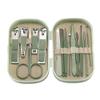 14-Piece Stainless Steel Nail Clipper Set for Home use, Dedicated for Manicure and Pedicure, Including Nail Clippers, Ear Picks,Light Green view 1