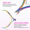 Acrylic Nail Clipper 5 in 1 Kit Glass Nail File Ergonomically Designed Trimmer Cuticle Steel Pusher,Pink view 4