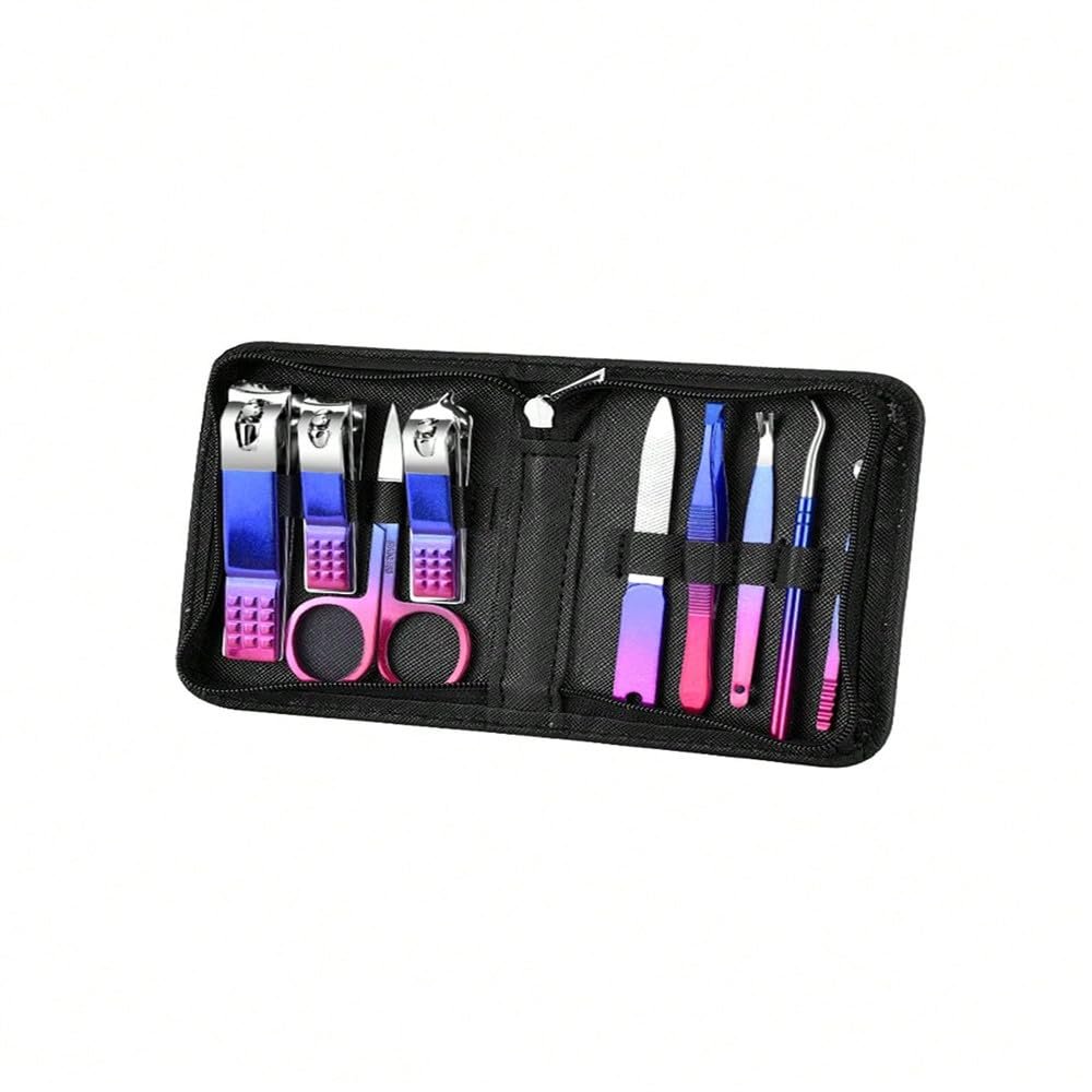 9/18 /30pcs Gradient Color Nail Clippers Manicure and Pedicure Tool Set - Includes Cuticle Nippers and Cutter Kit - Portable GRO,9,Piece Set