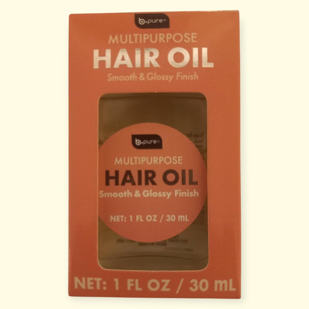 b.pure Multipurpose Hair Oil - Smooth & Glossy Finish, (1 fl oz / 30 ml) Pack of 1