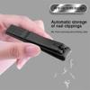 1PC Black Nail Clippers Stainless Steel Nail Cutter Thick Manicure Toenail Fingernail Plier Scissor Professional Trimmer Nail,Black view 3