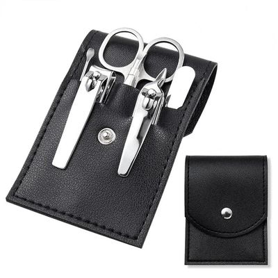 7Pcs Manicure Cutters Nail Clipper Set Household Stainless Steel Ear Spoon Universal Pedicure Scissors Tool Portable Nail Tools,7pcs,Black