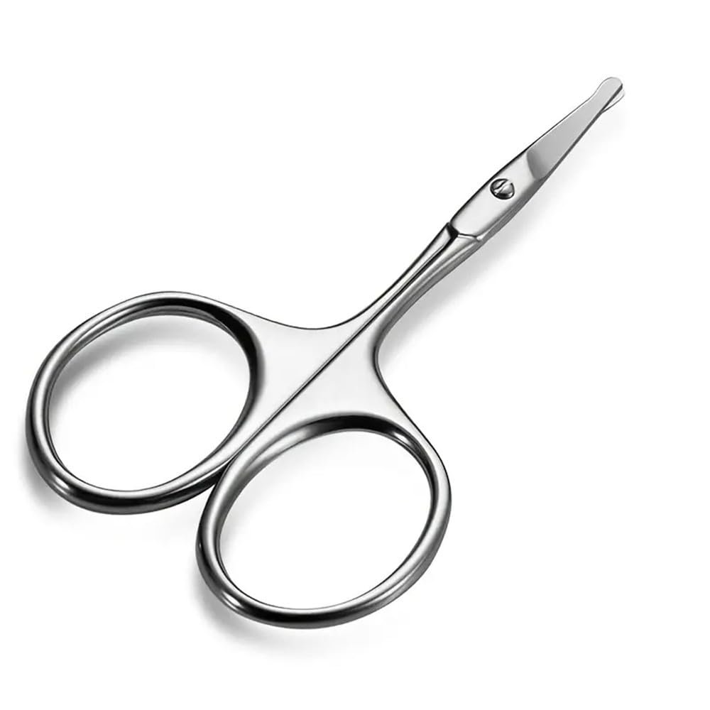 1pcs Professional Stainless Steel Eyebrow and Cuticle Scissors for Manicure, Hair Removal, and Facial Hair Trimming,Nose Hair Scissors