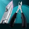 1Pcs Nail Clippers Toenail Cutters Pedicure Manicure Tools Anti-Splash Ingrown Professional Tool Sets,Black view 2