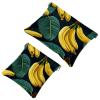 2Pcs Shrapnel Pouch for Purse, Yellow Banana-1696 Waterproof Makeup Bag, Portable Pouch for Women Gifts view 1
