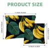 2Pcs Shrapnel Pouch for Purse, Yellow Banana-1696 Waterproof Makeup Bag, Portable Pouch for Women Gifts view 2