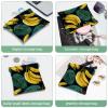 2Pcs Shrapnel Pouch for Purse, Yellow Banana-1696 Waterproof Makeup Bag, Portable Pouch for Women Gifts view 4