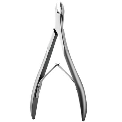1Pcs Cuticle Nipper Cutter Stainless Steel Pedicure Manicure Scissor Nail Tool for Trim Manicure Tools,Light Grey